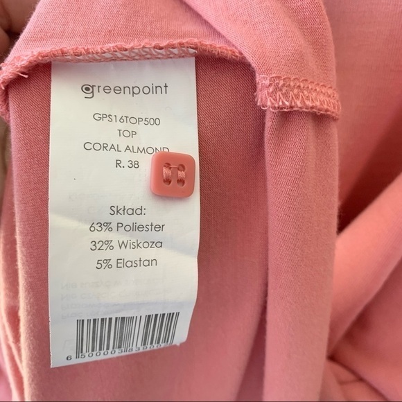 Nwot Coral Pink Loose Flowy Lightweight Cuff Short Sleeve Oversized - Picture 6 of 7